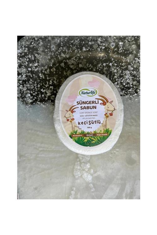 Doğal Güzellik, Nemlendirici Ve Besleyici Süngerli Keçi Sütlü Sabun 100 Gr. Süngerli Sabun