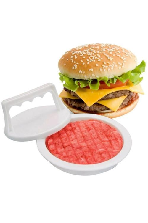 2 Adet Hamburger Köftesi Kalıbı Burger Kalıbı Hamburger Köfte Press Kalıbı  Şekillendirici Kalıp