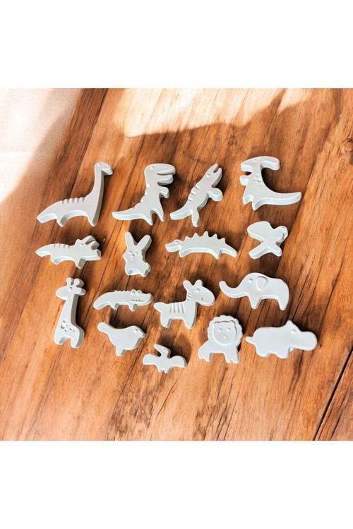 Eğitici Etkinlik Seti Hayvanlar Taş Boyama Çocuk Gelişim Boyama Seti 16 Adet