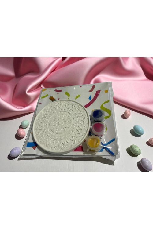 6 Adet Mandala Bardak Altlığı Taş Boyama Seti, Kendin Yap, Doğum Günü Hediyesi