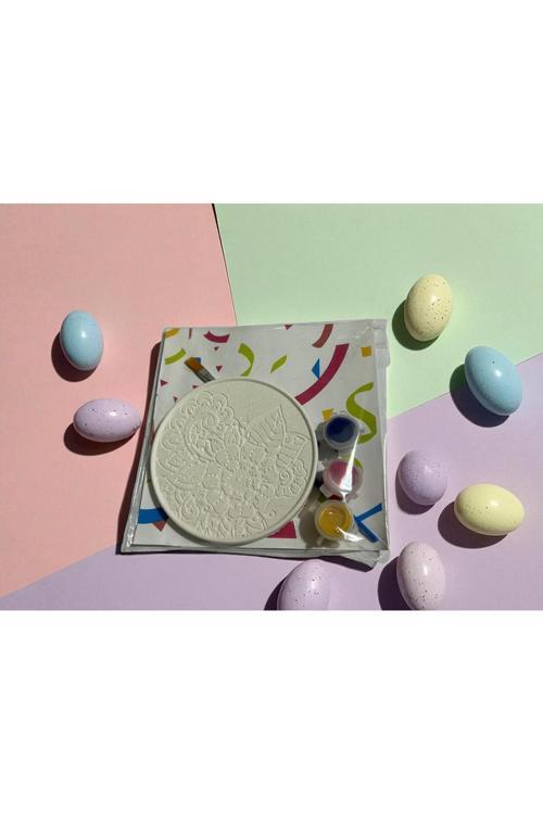 6 Adet Mandala Bardak Altlığı Taş Boyama Seti, Kendin Yap, Doğum Günü Hediyesi