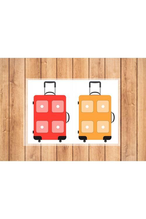 Çocuk Etkinlik Kartları Bavul Renkler Ve Kıyafet Sınıflandırma Sıralama Etkinlik Kartları