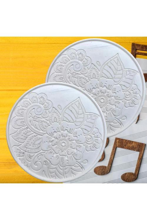 6 Parça Mandala Bardak Altlığı Çocuk Etkinlik Hobi Boyama Seti