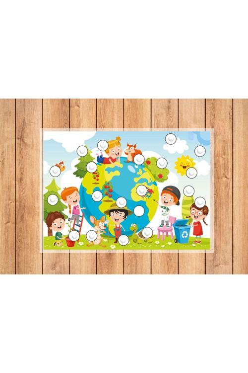 Çocuk Etkinlik Kartları Çevrecilik Tamamlama Etkinlik Seti