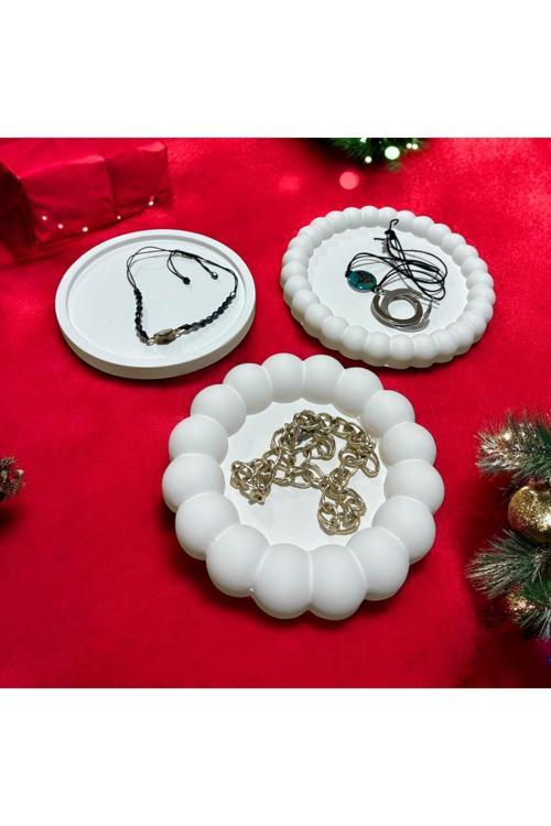 Dekoratif Takı Tepsisi 3'Lü