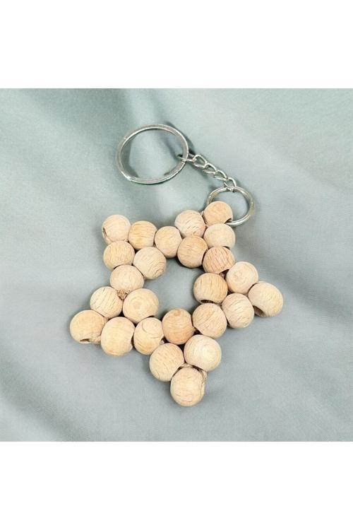Ahşap Boncuklu 3'Lü Anahtarlık