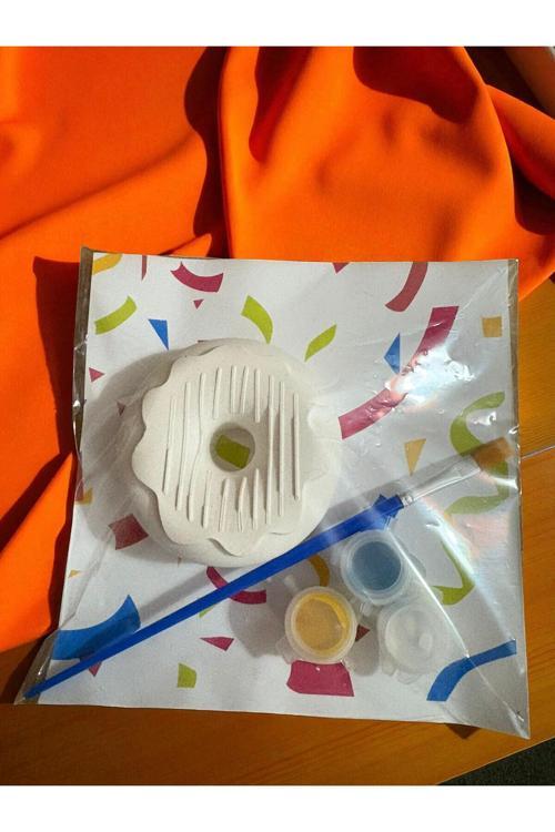 15 Adet Donut Taş Boyama Seti, Dıy, Kendin Yap, Doğum Günü Hediyesi