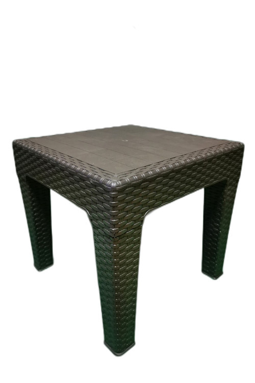 Rattan Sehpa 45X45 Cm Bahçe Balkon Ve Teras Mobilyası 2 Adet