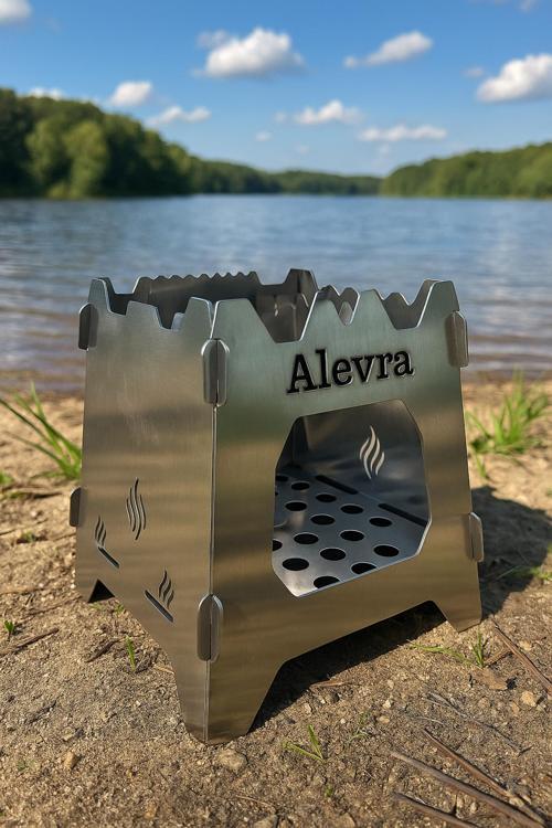 Kamp Ocağı,Mini Ateş Çukuru 304 Kalite 0,80 Paslanmaz Çelik