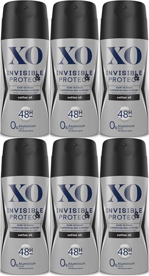 Deodorant 150ML Men-Erkek Invisible & Protect (6 Lı Set)
