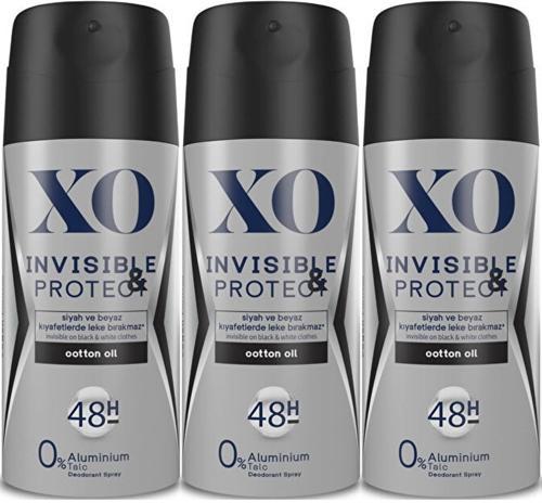 Deodorant 150ML Men-Erkek Invisible & Protect (3 Lü Set)