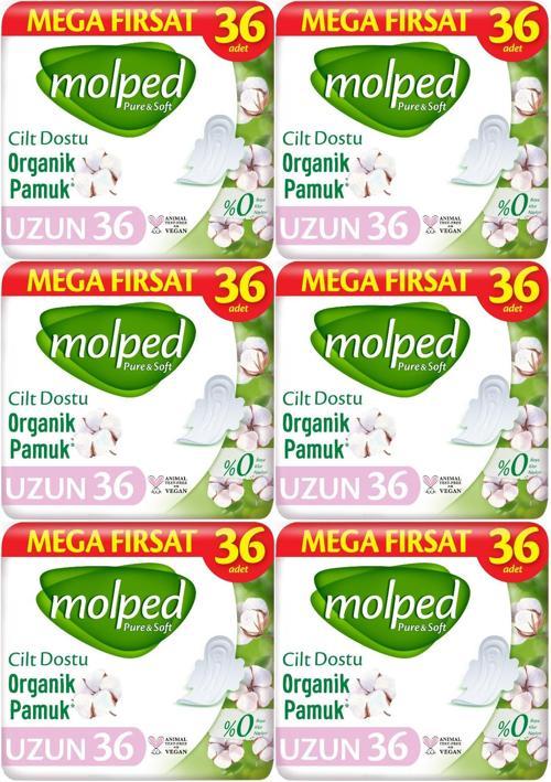 Pure&Soft Hijyenik Ped Uzun 216 (6PK*36) Adet Mega Pk