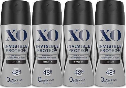 Deodorant 150ML Men-Erkek Invisible & Protect (4 Lü Set)