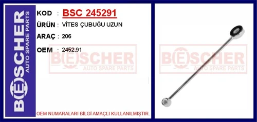 VİTES ÇUBUĞU UZUN 206 2452 91