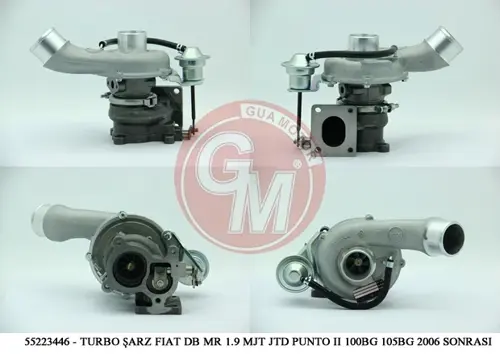 TURBO ŞARJ FIAT DOBLO MARİA 1.9 MJT JTD PUNTO 2 STİLO 100BG 105BG 2006 SONRASI 55223446 55192810 55205488