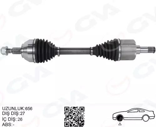 ON AKS KOMPLE SOL KUGA 1 2008-2013 2.0 TDCI 85413B437AC 85413B437AB 1594946