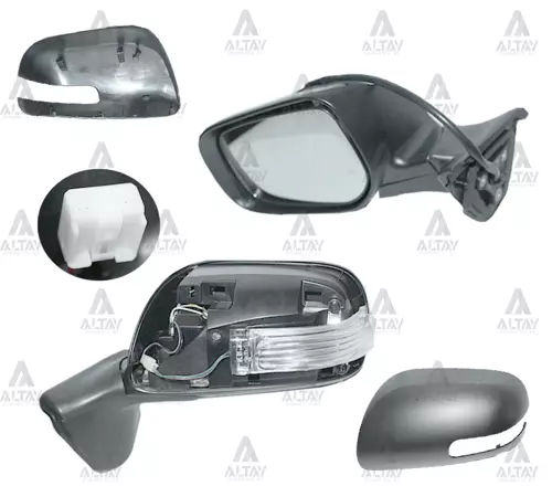 AYNA DIŞ DİKİZ AURIS 2010-2012 ELEKTRİKLİ ISITMALI SİNYALLİ OTOMATİK KATLANIR SOL 87906 02190