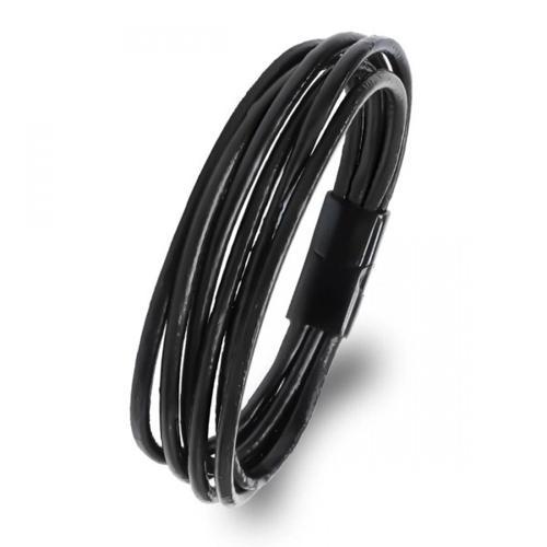 Erkek Bileklik | Siyah Çoklu Katmanlı Tasarım 33513B13D2