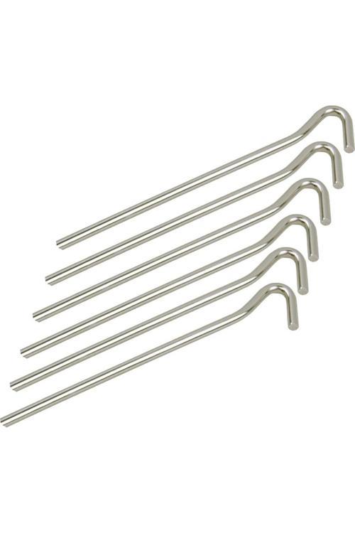 Yüksek Dayanımlı 5Mm 20Cm Çelik Çadır Kazığı Tente Branda Kazığı 6 Ad.
