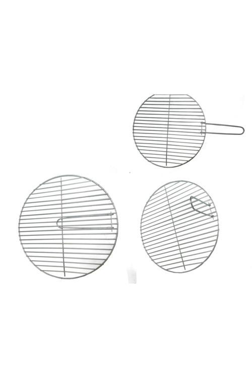 Oval Çember Yuvarlak Mangallık Izgarası Balık Teli 38X38 Çapında