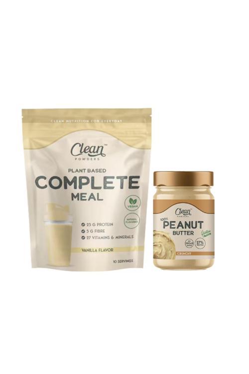 Bitkisel Öğün Tozu Plant Based Comp. Meal 600Gr Vanilya - Proteinli Fıstık Ezm. Peanut Butter 300Gr