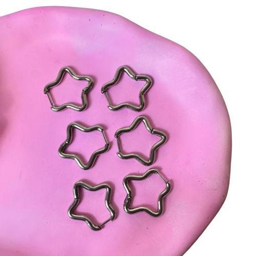 - Melik 9215 9582 6'lı Gümüş Renkli Yıldız Küpe 3 Çift Kombin Çoklu Küpe