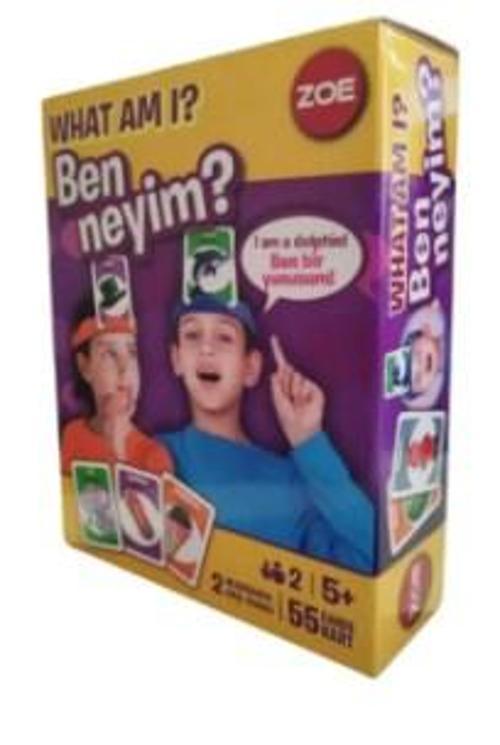 What Am I Ben Neyim? Eğitici Kart Oyunu | 5+ Yaş | 2 Kişilik Tahmin ve Soru-Cevap Oyunu