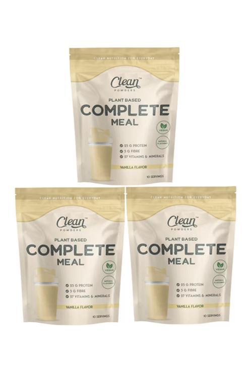 Bitkisel Öğün Tozu (Plant Based Complete Meal) 600 Gr - Vanilya 3 Adet