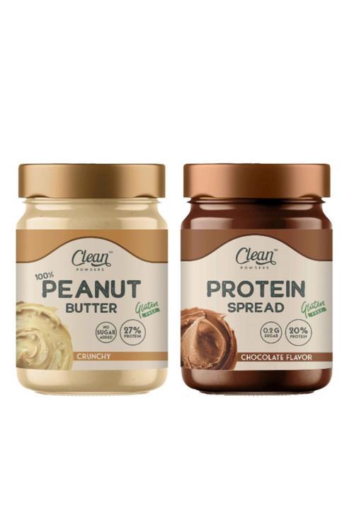 Proteinli Fıstık Ezmesi Peanut Butter 300Gr - Proteinli Çikolatalı Fındık Kre. Protein Spread 350Gr