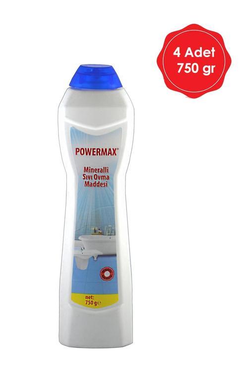 4 Adet Powermax Mineralli Sıvı Ovma Maddesi  750 ml.  - PWRMX016
