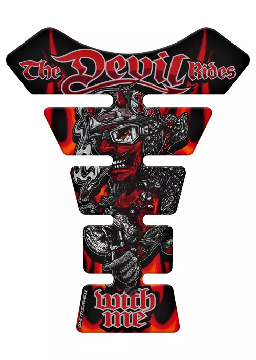 The Devil Rides Tankpad Protector