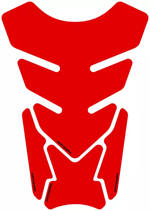 Plain Quadrapad Red Met Tankpad