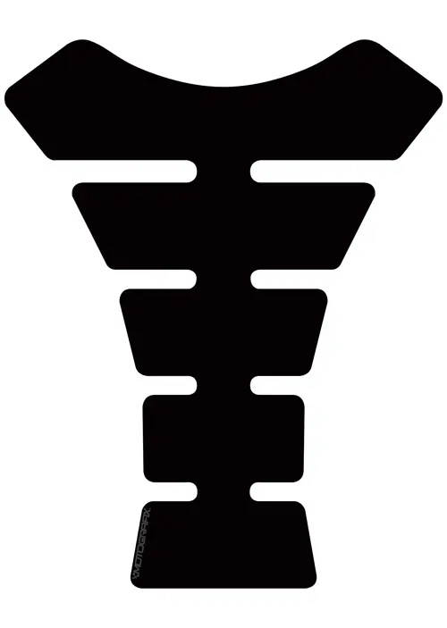 Plain Spine Black Tankpad