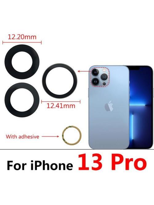 Iphone 13 Pro 3lü Arka Kamera Camı Lens Yapışkanlı