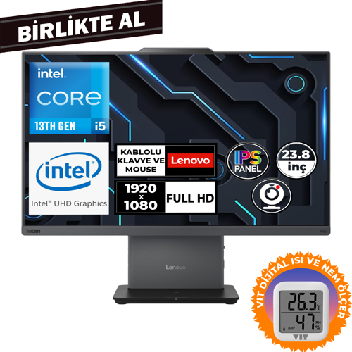 ThinkCentre Neo 50A G5 i5-13420H 16GB 256GB SSD 23.8" W11P AIO+ VIT Termometre 12SC000MTR 049
