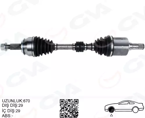 KOMPLE AKS SOL NISSAN QASHQAI 1.6L DCI R9M DIZEL J11 13- OTOMATİK VİTES 391014EB2A