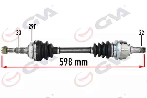 KOMPLE AKS SOL OPEL VECTRA B 1.6 1999-2002 MAKYAJLI KASA ABS Lİ 29DİŞ 598MM 374349 9119914 374360