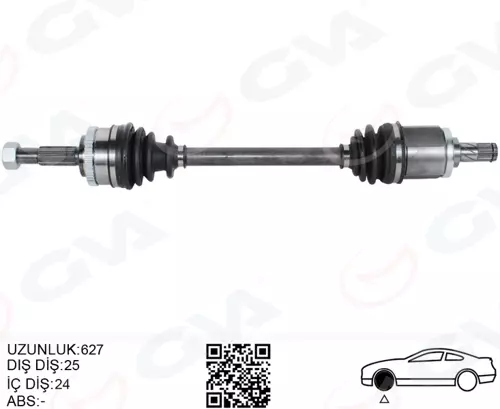 KOMPLE AKS SOL NISSAN ALMERA 1.5L QG15DE N16 02- ABS Lİ 39101BM580