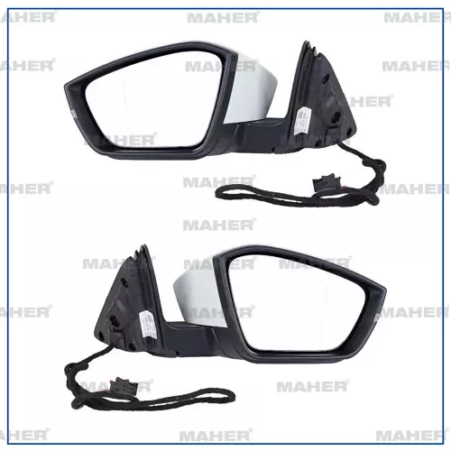 AYNA DIS DIKIZ SUPERB 2015-2024 ELEKTRIKLI, ISITMALI, ASTARLI, KATLANIR, HAFIZALI, YAN-ALT LAMBALI SOL 351857507C