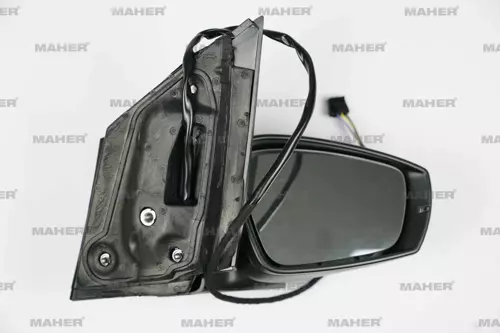 AYNA DIŞ DİKİZ POLO 2009-2010 ELEKTRİKLİ, ISITMALI, SİNYALLİ, ASTARLI, KARE SOKET SAĞ 6R1857508D9B9