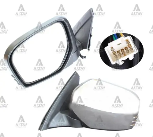 AYNA DIŞ DİKİZ L-200 2006-2014 ELEKTRİKLİ ISITMALI OTOMATİK KATLANIR KROM SOL MN167429T