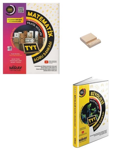 Miray TYT Matematik ve Biyoloji Soru Bankası + Telefon Standı