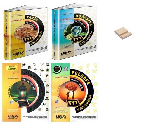 Miray TYT Tarih Coğrafya Din Kültürü ve Felsefe Konu Özetli Soru Bankası 4lü Set + Telefon Standı