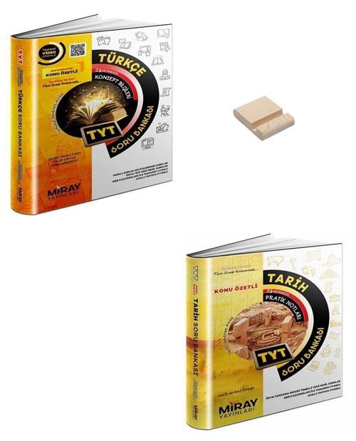 Miray TYT Türkçe ve Tarih Soru Bankası + Telefon Standı