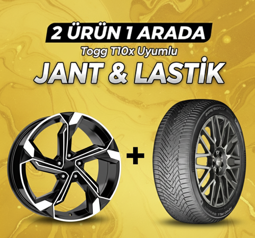 Togg T10x Uyumlu Momo225/60R18 Dört Mevsim Lastiği 4 Adet Yılı:2025 + DY1708 BD 18"Jant 4 Adet