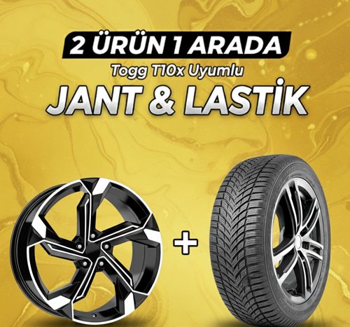 Togg T10x Uyumlu Nokian225/60R18 Dört Mevsim Lastiği 4 Adet Yılı:2025 + DY1708 BD 18"Jant 4 Adet