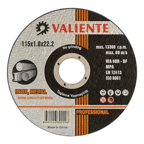 Valiente VAL16770 115mm Inox Metal Kesme Taşı ( 25'li Paket)