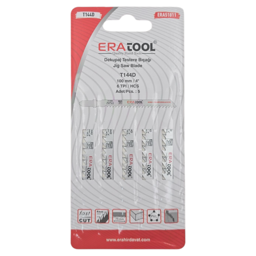 Eratool ERA51811 T144D Ahşap Dekupaj Testere Bıçağı (5'li Paket)
