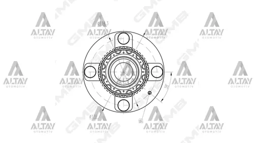 TEKER PORYASI ELANTRA 2001-2007 / CERATO 2003-2010 / MATRIX 2003-2010 / COUPE 2000-2010 ARKA RULMANLI ABSLİ 52710 2D115