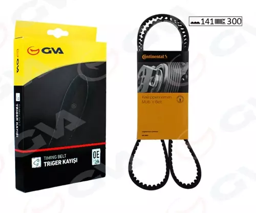 TRİGER KAYIŞI 141X300 VW GOLFV 2.0TDI AZV/BKD 2003PASSAT 05 AUDI A3 A4 A6 JEEP 03G109119 68001309AA